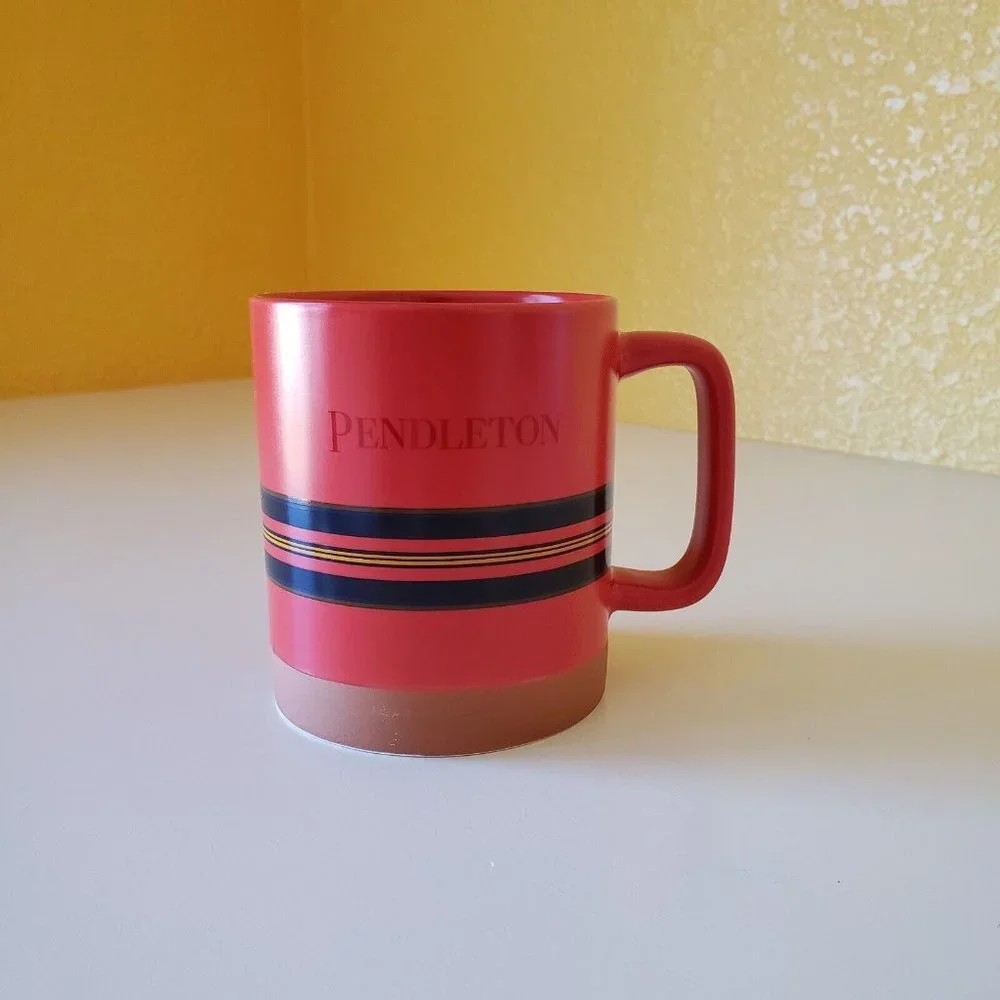 Pendleton National Parks Collectible Mug 18 Oz Stoneware Mugs Colorful Red Mug